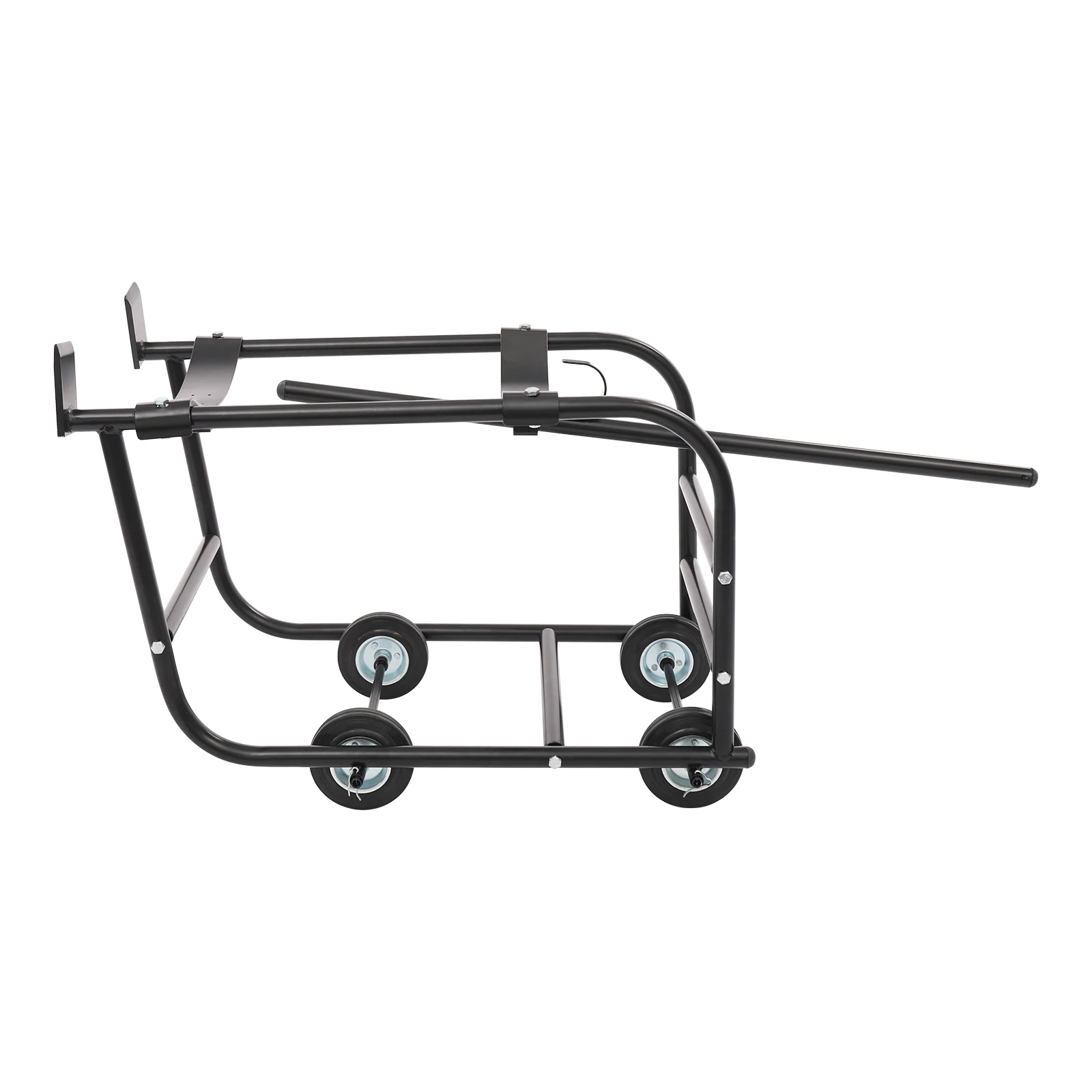 مهد طبل أسود 43.3*17.12*20.75 بوصة 272.15 كجم/600 رطل مع عجلات، مهد طبل 55 جالون، مهد طبل متحرك، حامل طبل #3