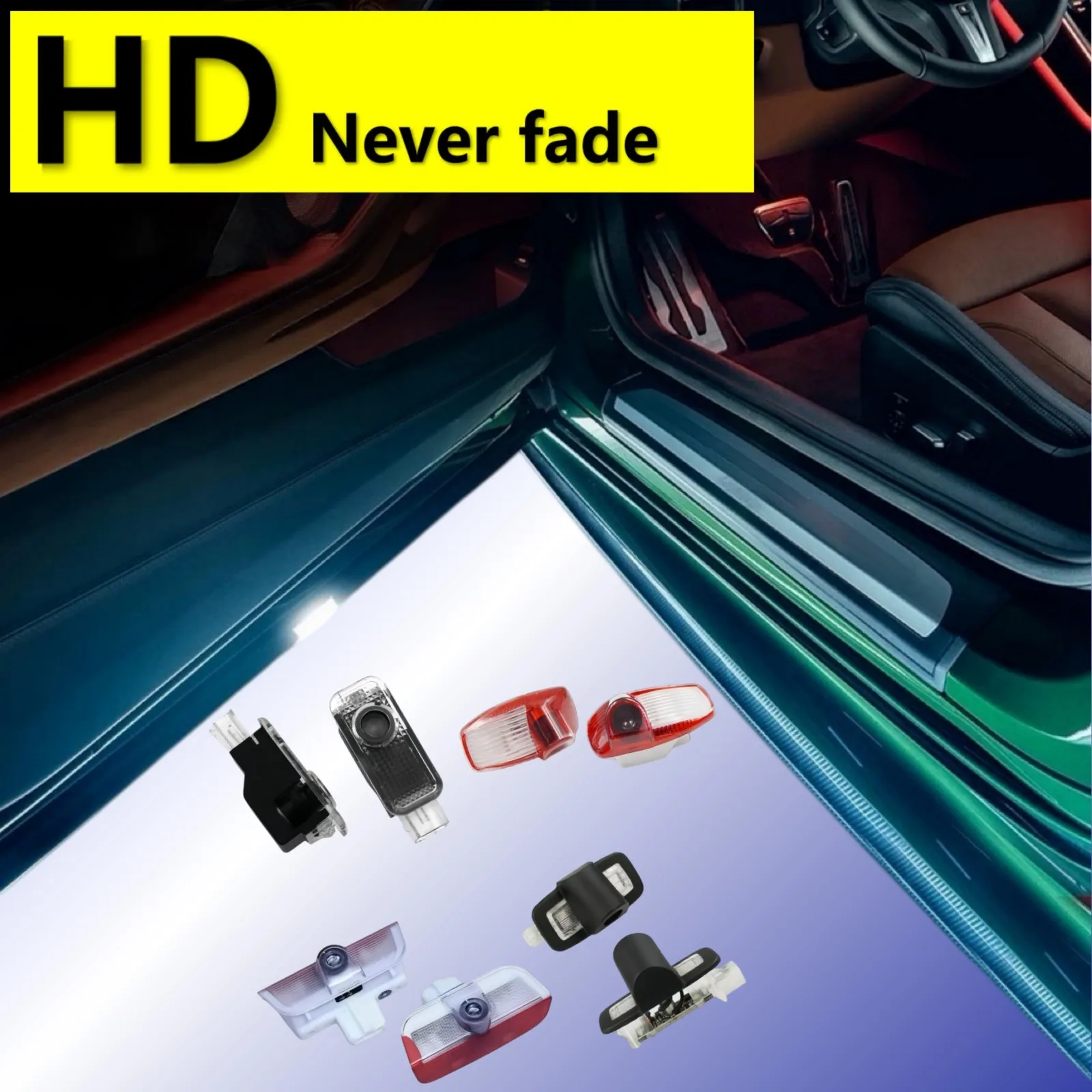 HD For Porsche Tayan 987 911 Panamera 971 Macan 95B T Cayenne 957 958 Boxster 718 Cayman LED Car Door Ghost Shadow Welcome Light