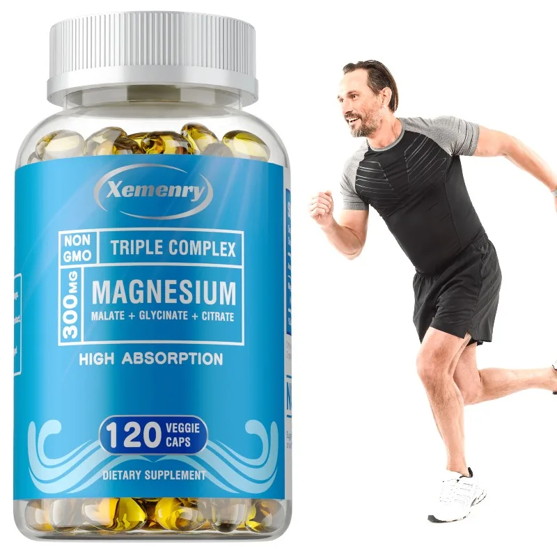 

Комплекс магния тройного действия - для выработки энергии, снижения стресса, улучшения сна, поддержания здоровья костей и сердца