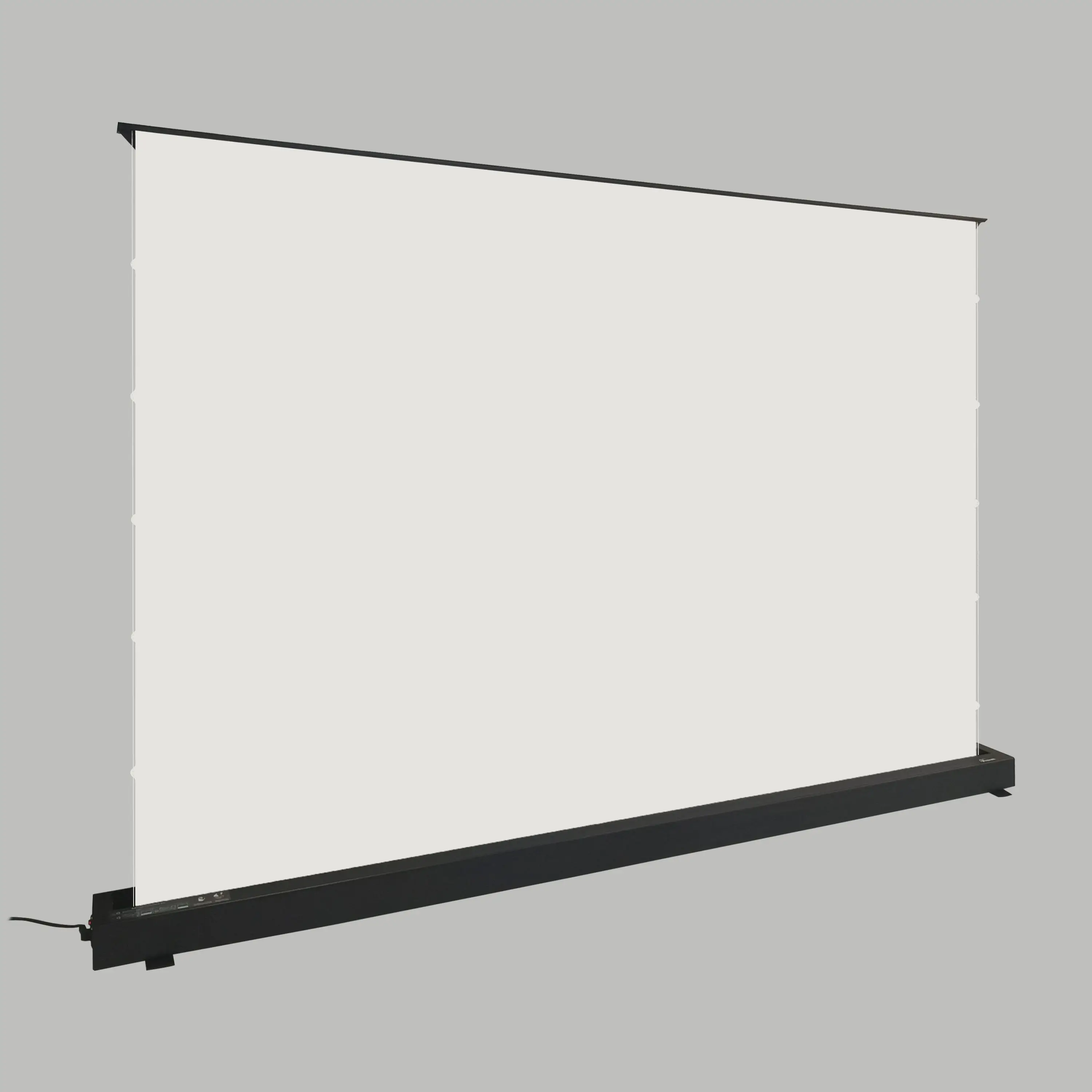 

16:9 Smart Retractable Electric Pop-Up/ Floor Rising Projector Screen With 4K UHD Cinema White Projection Canvas