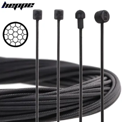 HEPPE Bike Shifter Brake Cable Set MTB Road Bike Front Rear Derailleur Shift Cable Brake Cable Coated Stainless Steel Cable