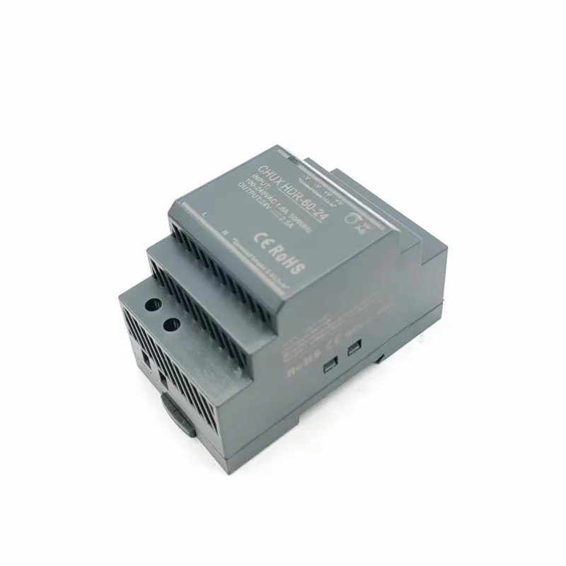 CHUX Ultra Slim 15W 30W 60W 100W Switching Power Supply HDR Din rail Series DC 5V 12V 15V 24V 36v Step Shape SMPS PSU