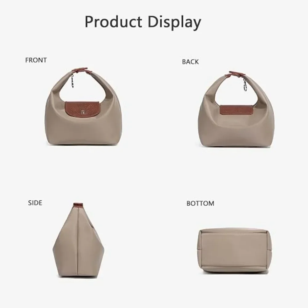 Umhängetasche, Damenhandtasche, Schultertasche, Tasche im „Dumpling“-Stil, Tragetasche, wasserdichte Stofftasche, Umhängetasche für den täglichen Gebrauch mit „Dumpling“-Design, geräumiges Innenfach. – Detail 6
