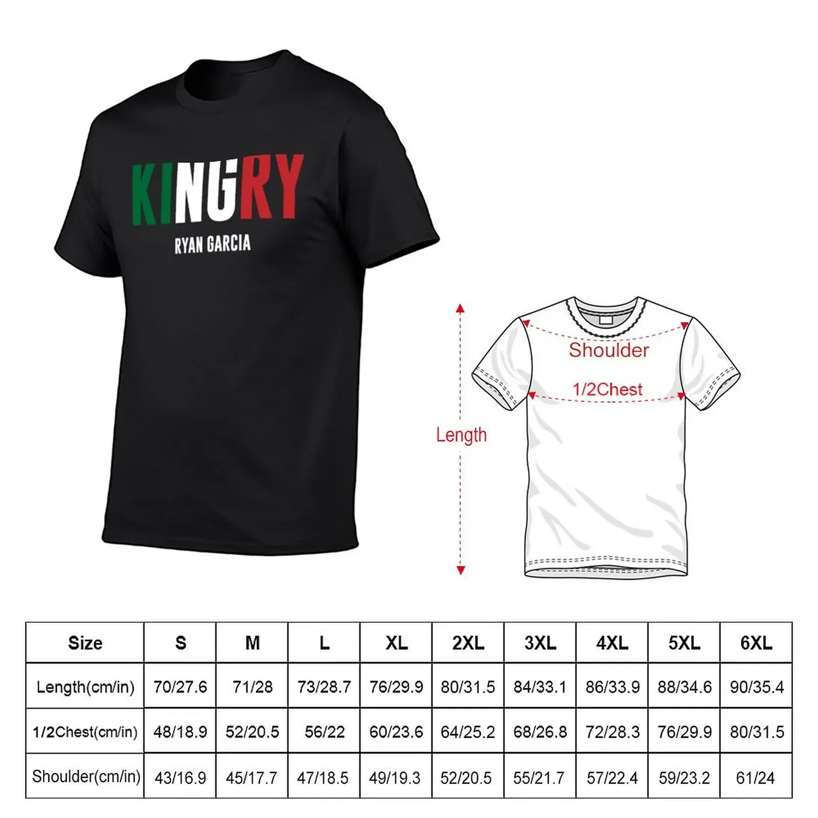 KINGRY Ryan Garcia T-Shirt baggy shirts blanks black t shirts for men