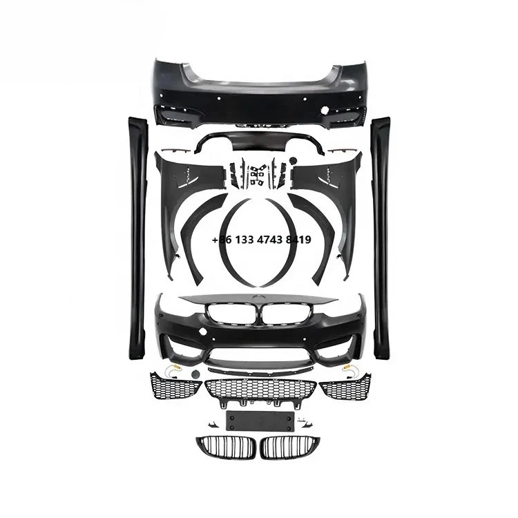 

3 Series F30 Upgraded to Hot Selling Body Kit for M3 Type Wide Body Kit with Front Bumper Grille Rear Bumper Fenders