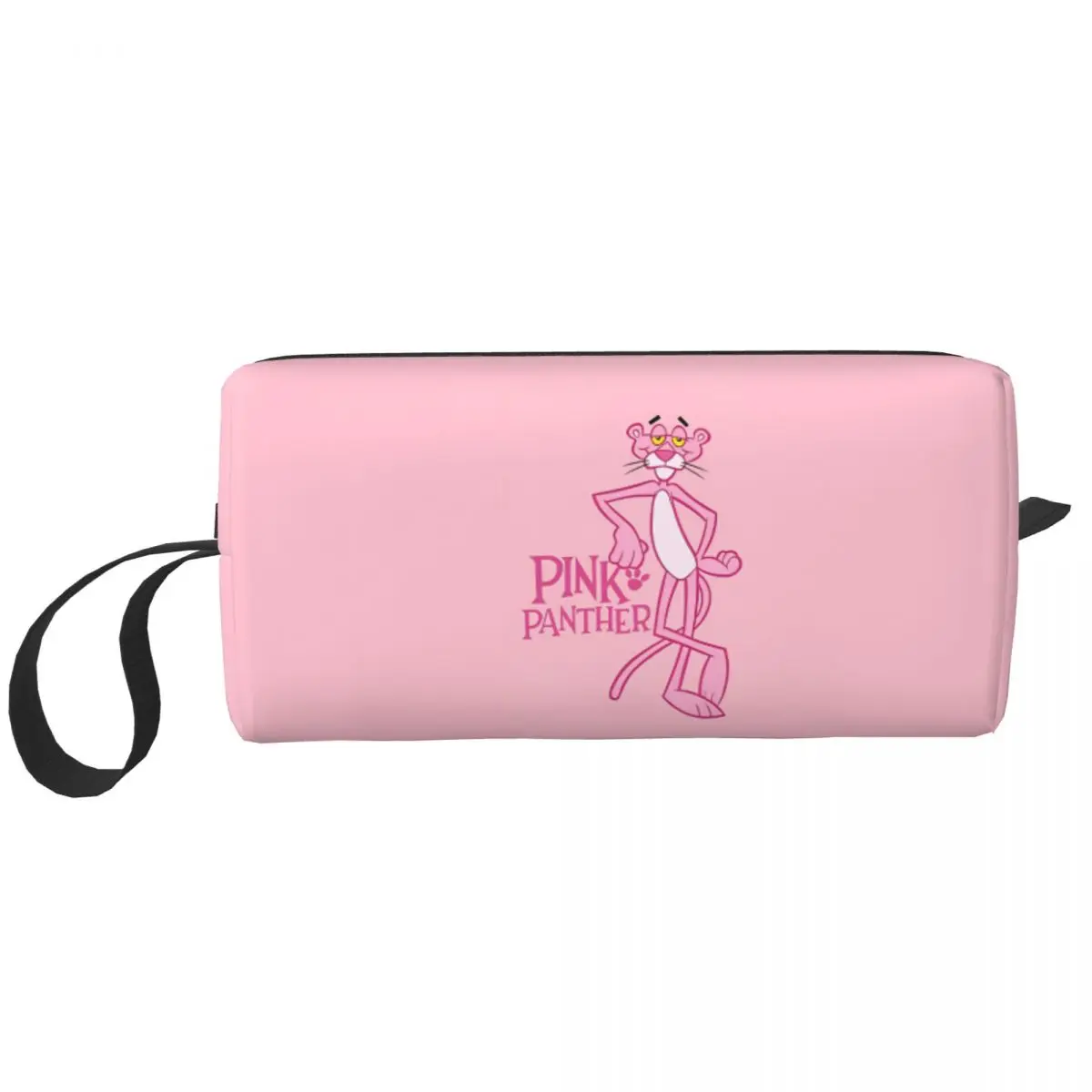 

Cartoon Pink Panther Makeup Bag Large Cosmetic Bag for Men Women Toiletry Bag Storage Pouch Bag