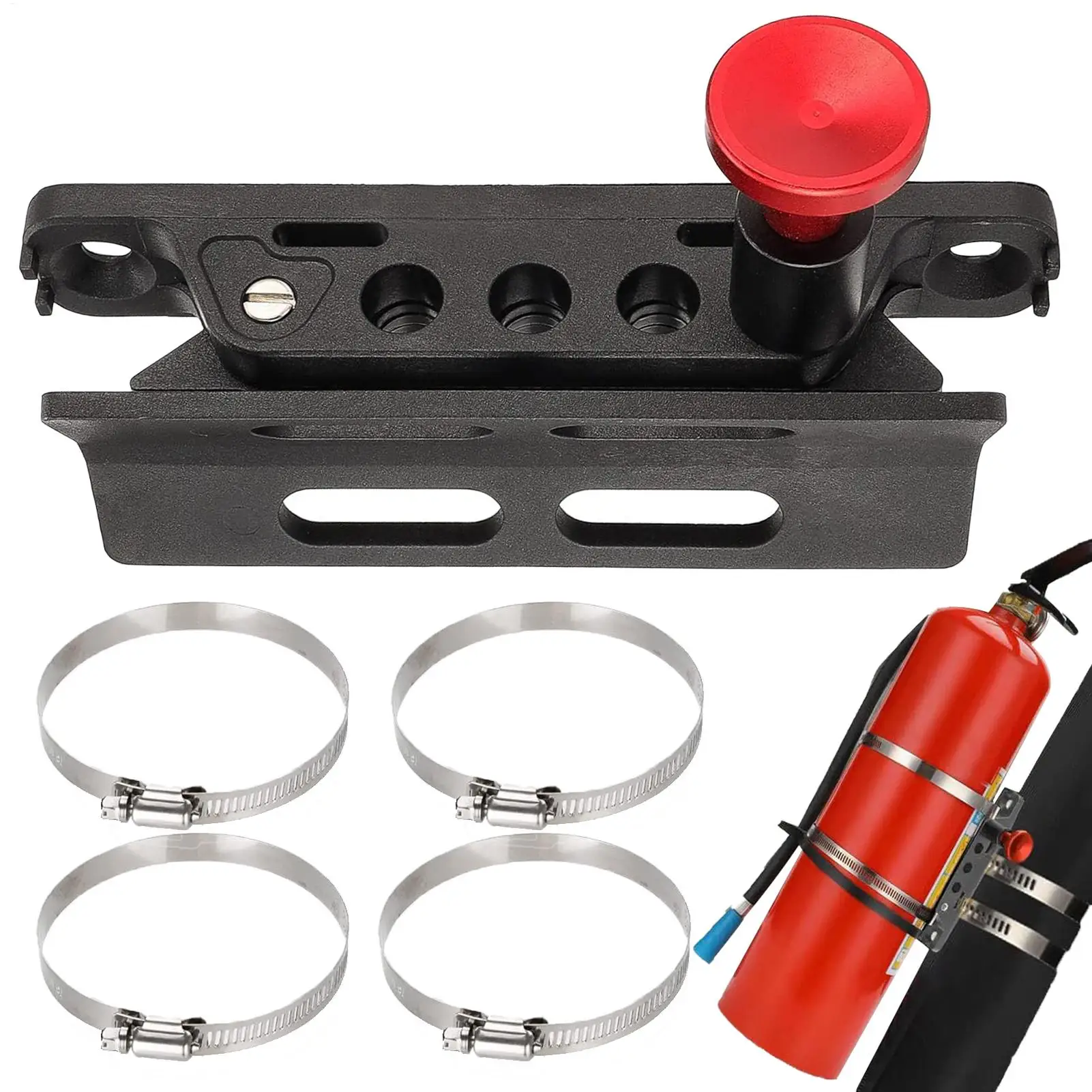 

Fire Extinguisher Mount For Vehicle Adjustable Heavy Duty Mounting Bracket Quick Release Mounting Holder For Outdoor Trailer