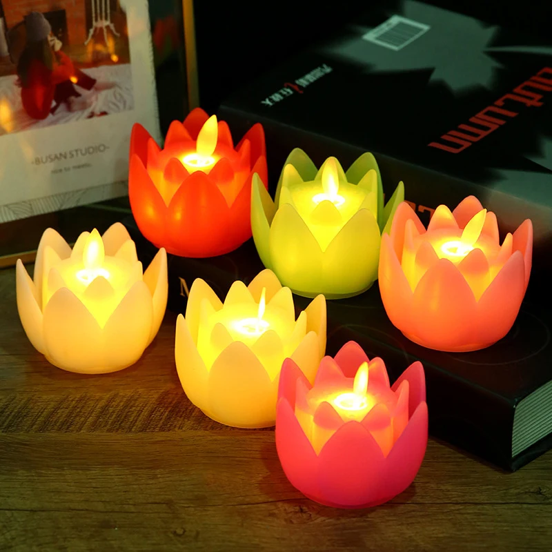 LED Electronic Candle Battery Operated Lamp Candles Decorative Warm White Flickering Flame Candles Indoor Outdoor Lighting