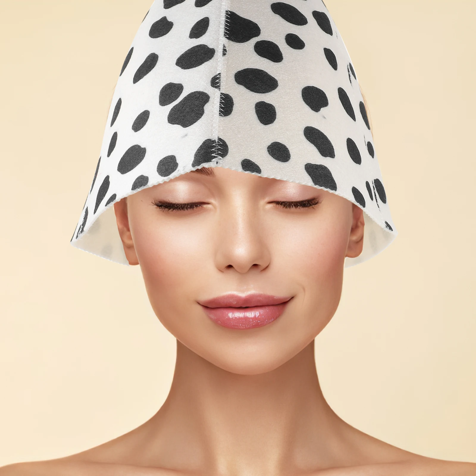 

Sauna Hat Felt Bath Towel Quick Dry Shower Cap Ginkgo Snowflake Bath Accessories Sauna Supply Kitchen Facility