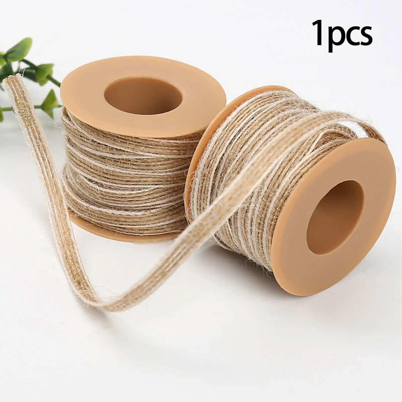 

Jute Burlap Ribbon Gift Souvenir Decors Wedding , Length 10M