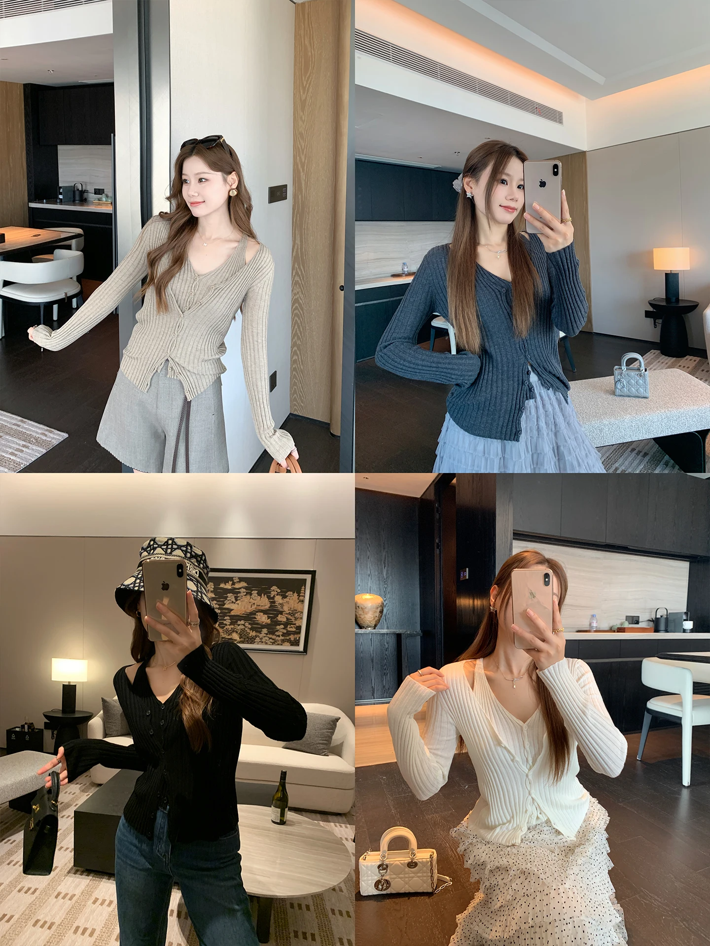 

Женский кардиган Benxe Cry Slay из смесовой шерсти, вязаный, повседневный, средней толщины, с V-образным вырезом, длинный рукав, полиэстер...