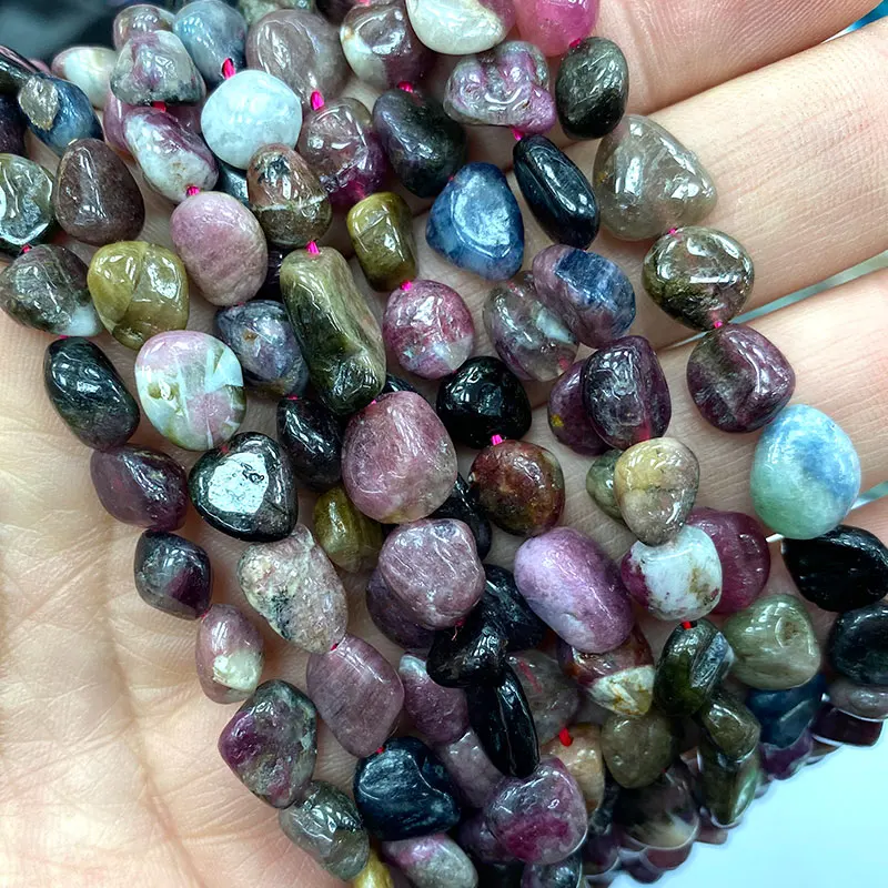 Wholesale 5-10mm Irregular Natural Stone White Crystal Amethysts Agates Garnet Strawberry Beads for Jewelry Making Diy Bracelet