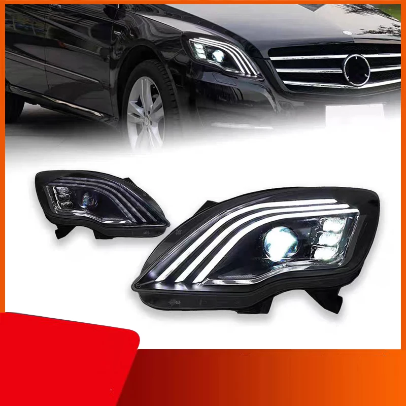 

Suitable for 10-17 mercedes benz r W251 headlight assemblies and Maibakh LED daytime running lights.