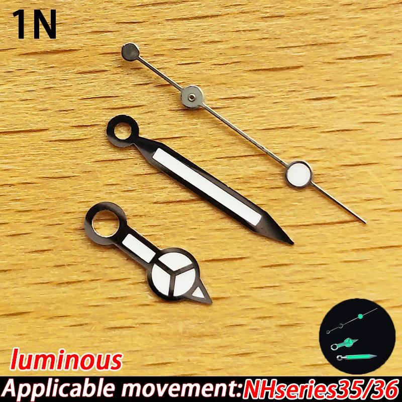 مشاهدة أجزاء مؤشر إبر noctilucent ل NH3/2836/2824/35/36 8205/8215 مؤشر ساعة يد تعمل بالحركة إصلاح استبدال أجزاء