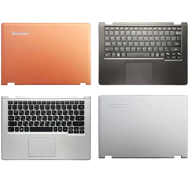 

NEW For Lenovo Yoga 2 11 Series Laptop LCD Back Cover Palmrest With Keyboard With Touchpad A C Cover Silver Black Orange