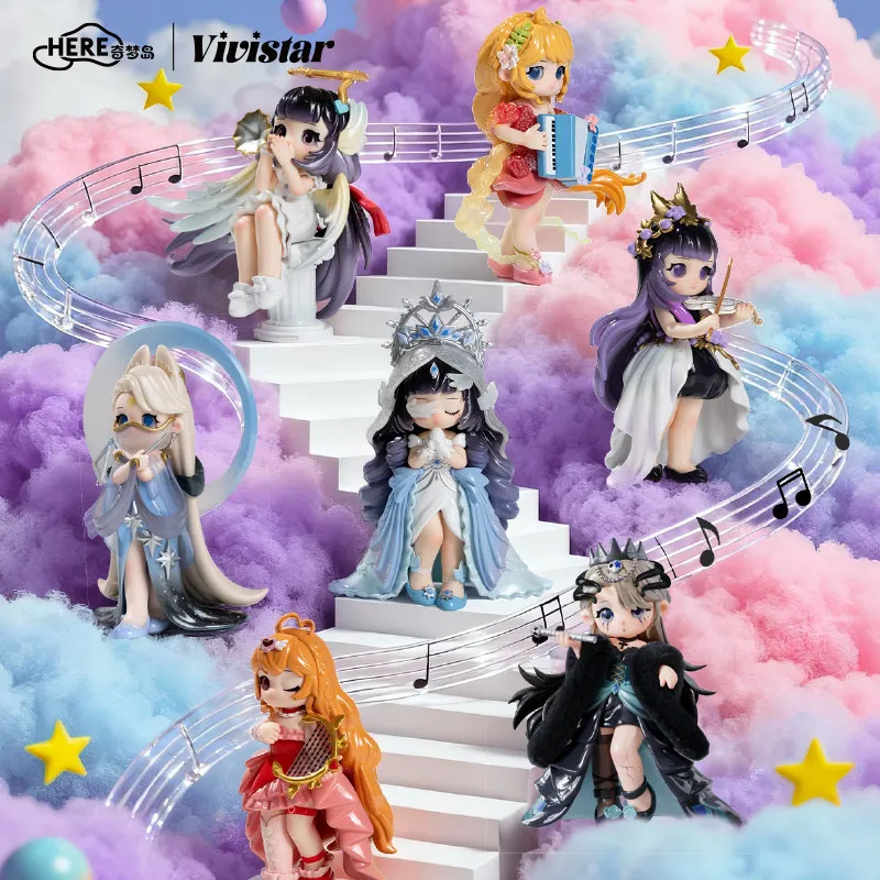 

100% Оригинальный Новый Продукт: Серия Qimeng Island Vivistar Dream Band Prologue – Модная коллекционная игрушка-сюрприз (Blind Box) для девочек, подарок