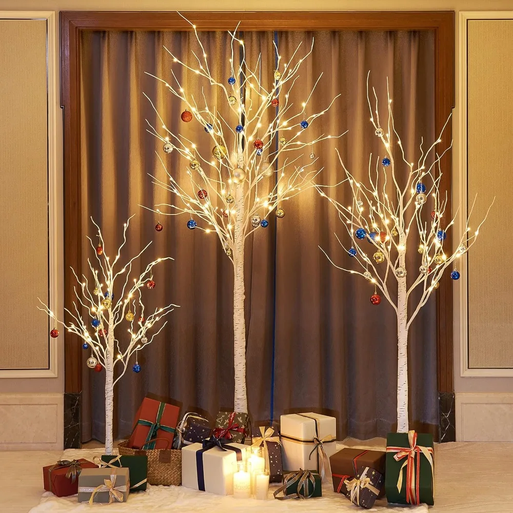 Party & Holiday DIY Decorations Birch Tree, Warm White, Suitable for Home, Holiday,Party, and Christmas Decoration Event & Party