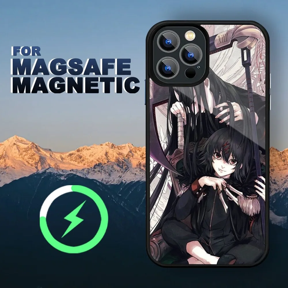 Anime JUUZOU SUZUYA Tokyo Ghouls Phone Case iPhone 15 14 11 12 13 Pro Max Plus Magnetic Wireless Charge Cases Cover