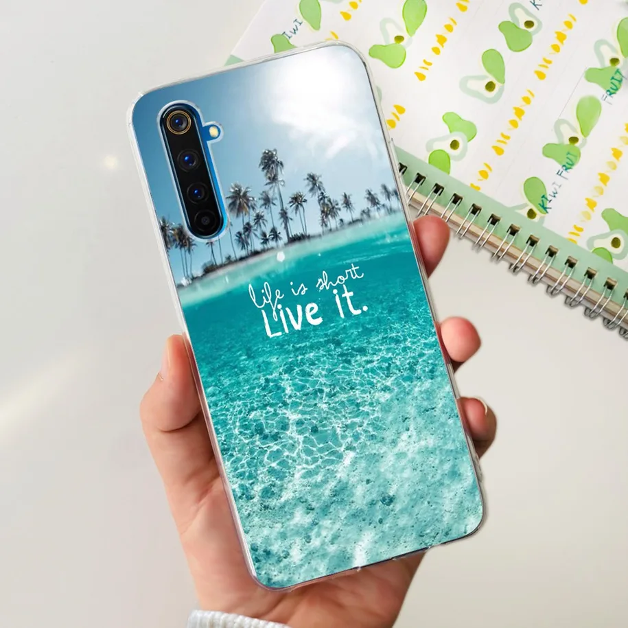 For OPPO Realme 6 Pro Case RMX2061 RMX2063 Marble TPU Shockproof Cover For Realme 6 Bumper Realme6 6s 6i Realme6i Realme6s Funda