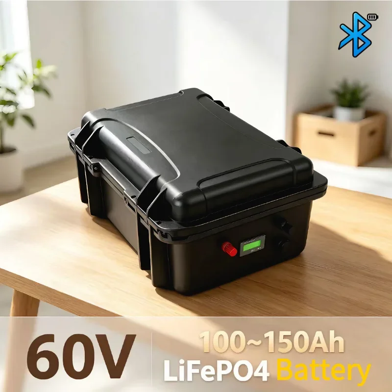 Long Service Life 60V  LiFePO4 Power Storage Unit 100Ah‑150Ah With Inner Safeguard Module For 6KW‑7KW Power Applications