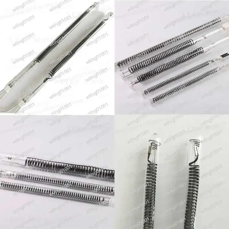 for Barbecue Grill Carbon Fiber One End Industrial Heater Single Pin Far Infrared Quartz Tube High Efficiency Rapid Heat