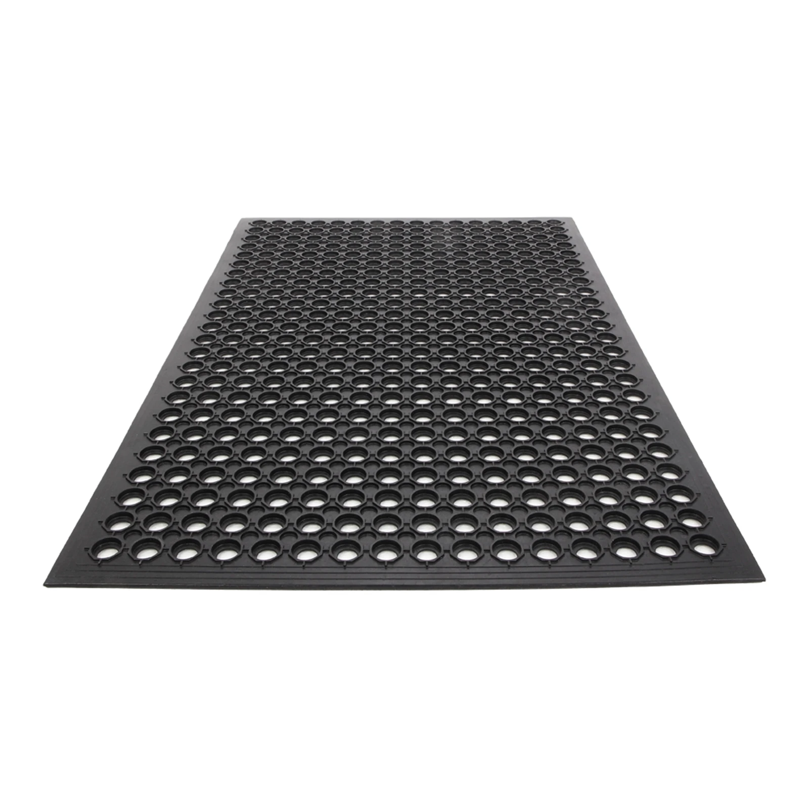 Bar Kitchen Industrial Multi-functional Anti-fatigue Drainage Rubber Non-slip Hexagonal Mat 60*90cm