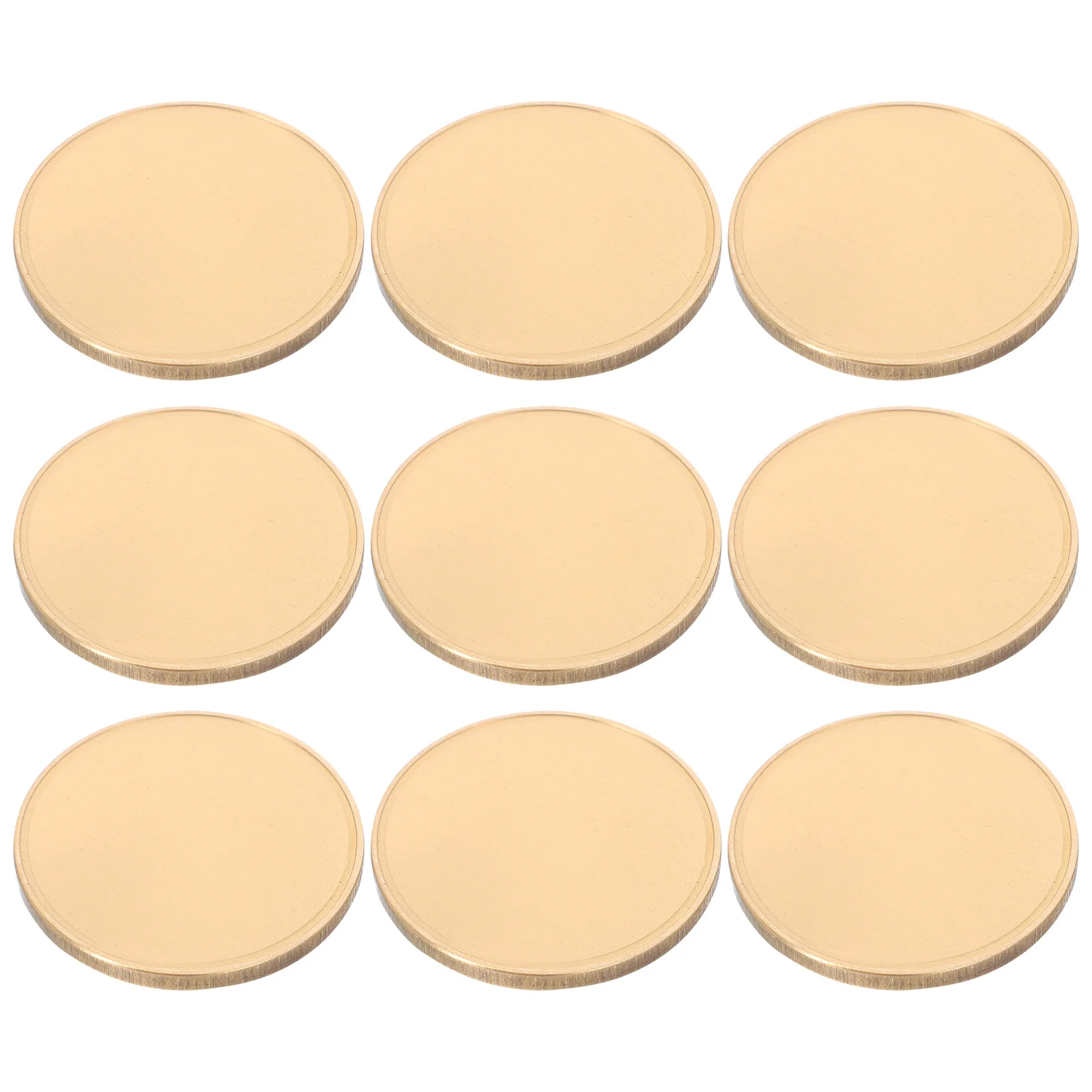 3 Buah Koin Logam Kosong untuk Ukiran Laser Kerajinan DIY Koleksi Kenang-kenangan Ulang Tahun Mudah Dicetak Unik