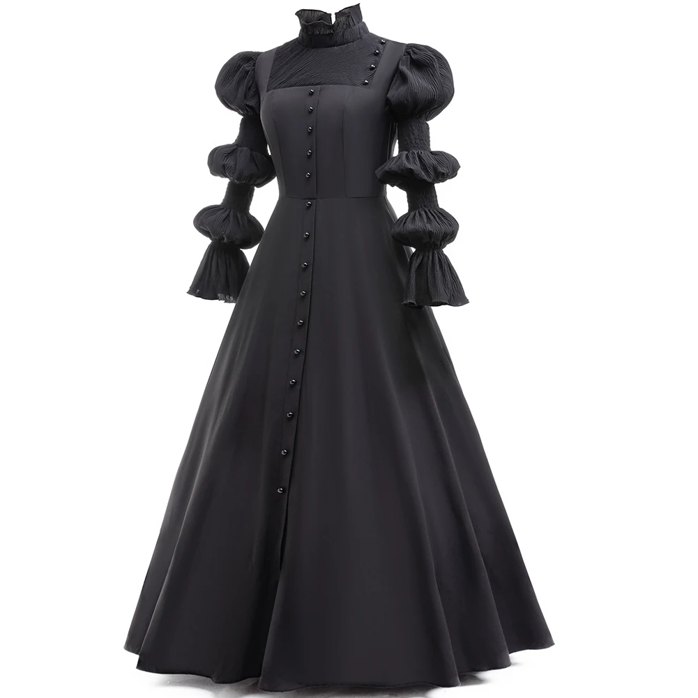 Movie Wicked Witch Cosplay Costume Black Deluxe Dress With Wigs Glasses For  Adults Halloween Party Dress Up Parent-Child Outfits - AliExpress 1501