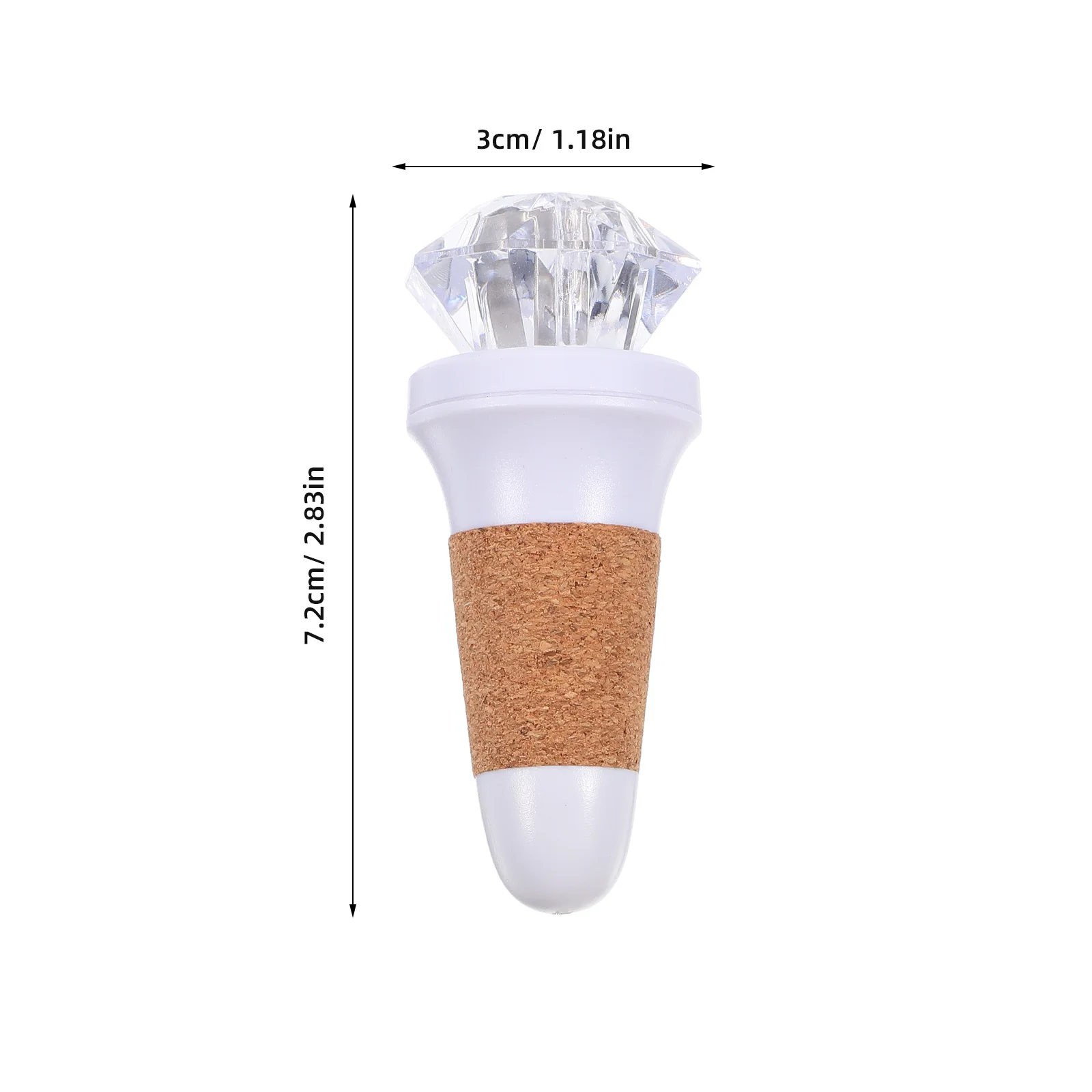 2개입 USB 충전 다이아몬드 램프 홀더 자동 색상 변경 LED 스트링 라이트 파티 용품 웨딩 나이트 램프 장식용