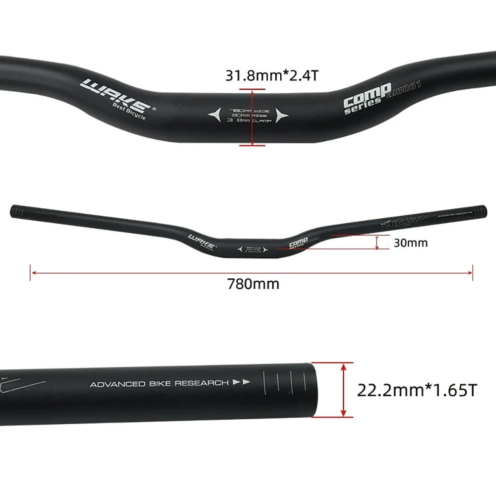 MTB-Fahrradlenker, Fahrradlenkerzubehör aus Aluminiumlegierung, Griffgröße 620/720/780 mm, Lenkrad für Mountainbikes – Detail 3