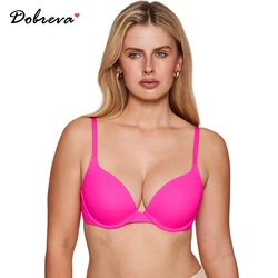 Damski biustonosz push-up Tshirt Demi Supportive Bras Plunge Underwire Padded Comfortable Inbarely Plus Collection