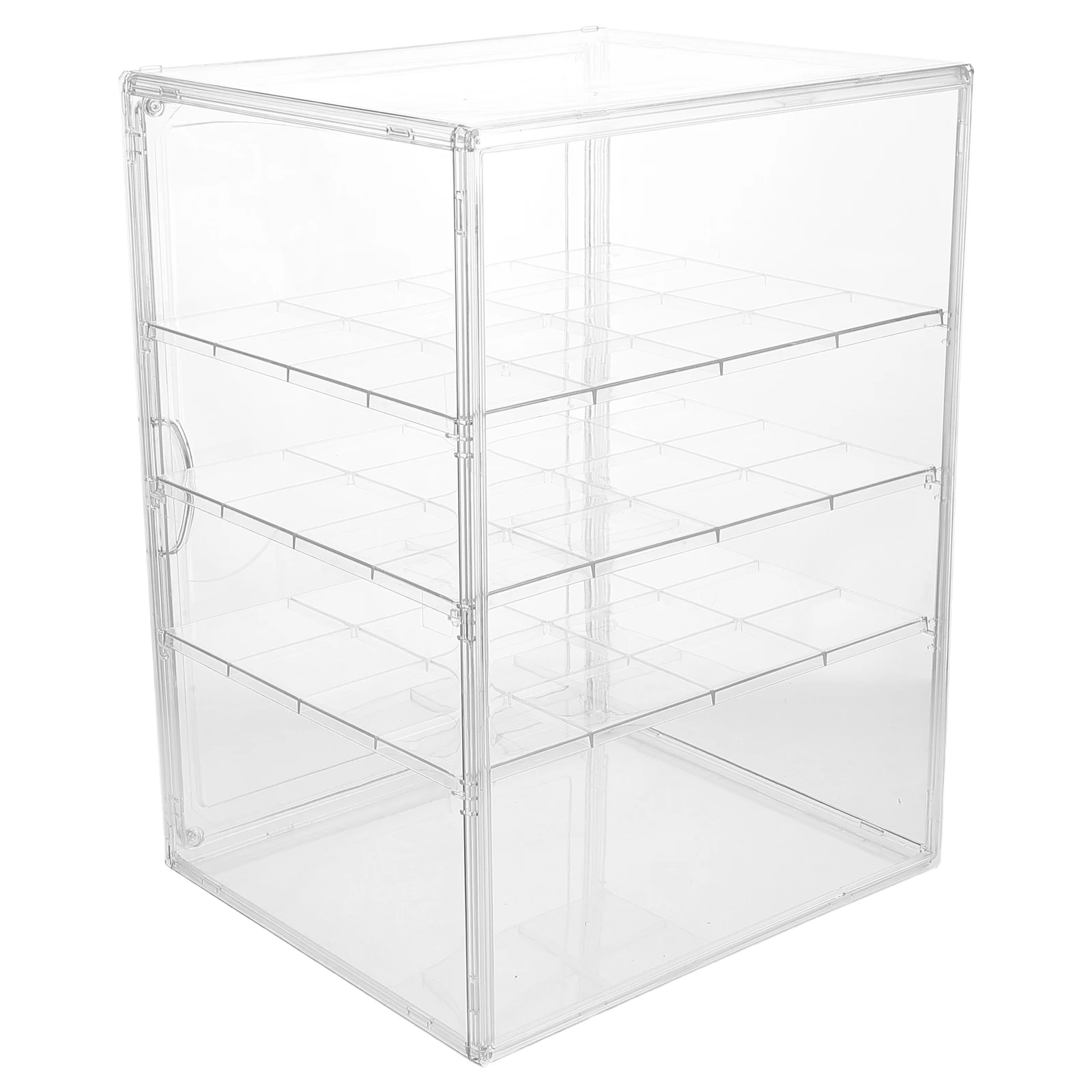 

Baking Display 4 Layers Adjustable Transparent Bread Boxes Kitchen Counter Cake Storage Bread Boxes For Kitchen Countertop