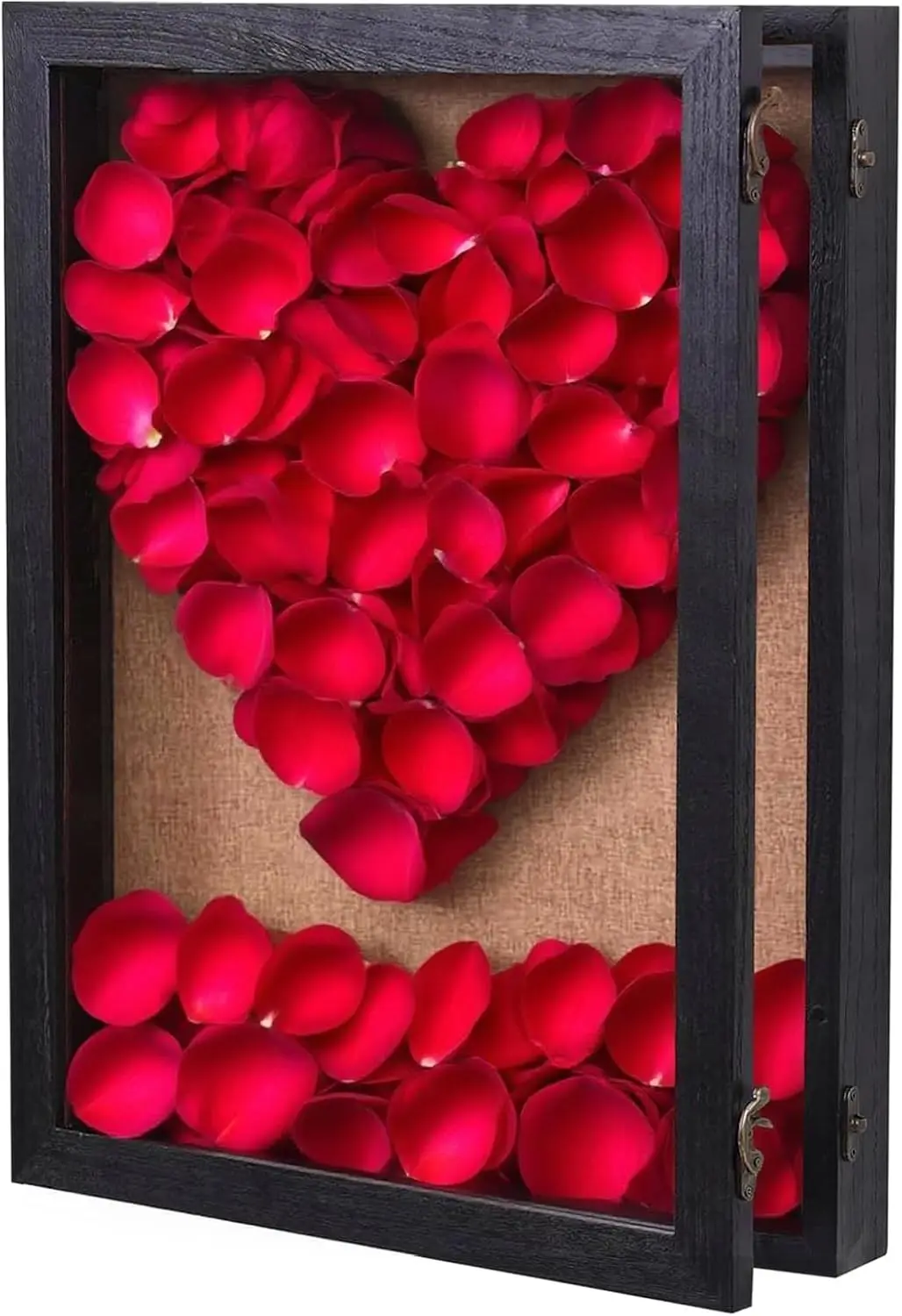 20x30 Extra Large Shadow Box Display Case, Hinged Door, Solid Wood, Black | 20 x 30 Inch solid wood frame, clear acrylic front,