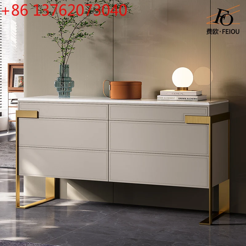

Light luxury six-chest cabinet dining side cabinet Italian fashion