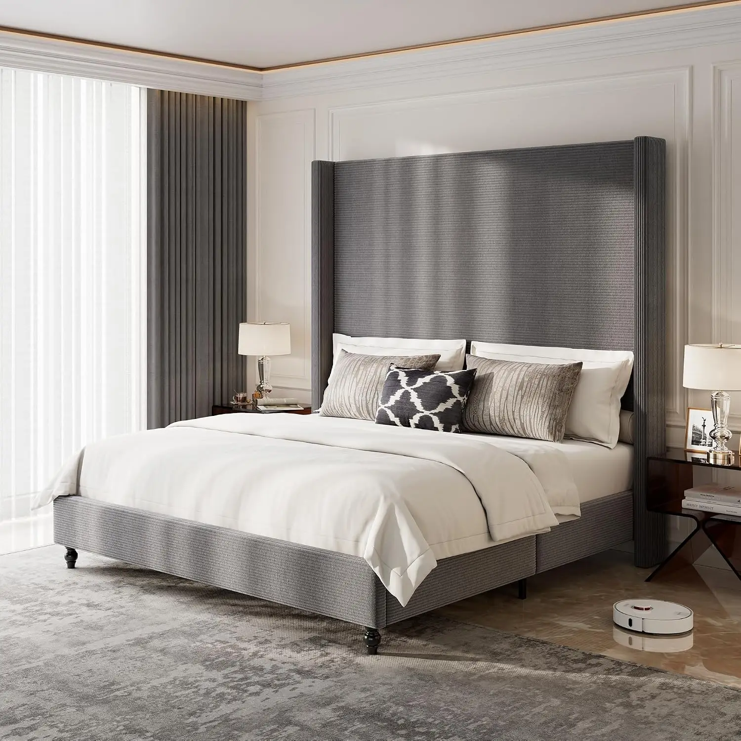 King Upholstered Bed 65