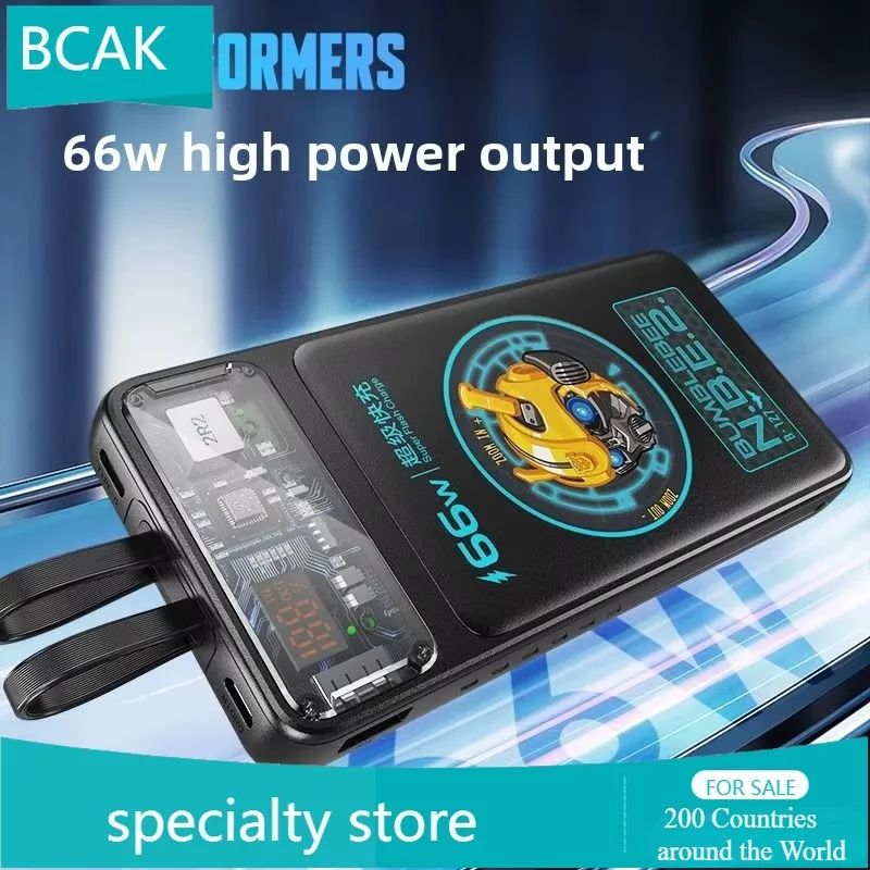 New BCAK Transformers Power Bank Comes with  20000mAh Ultra-thin and  Fast Charging Compact and Portable Mobile Power Supply