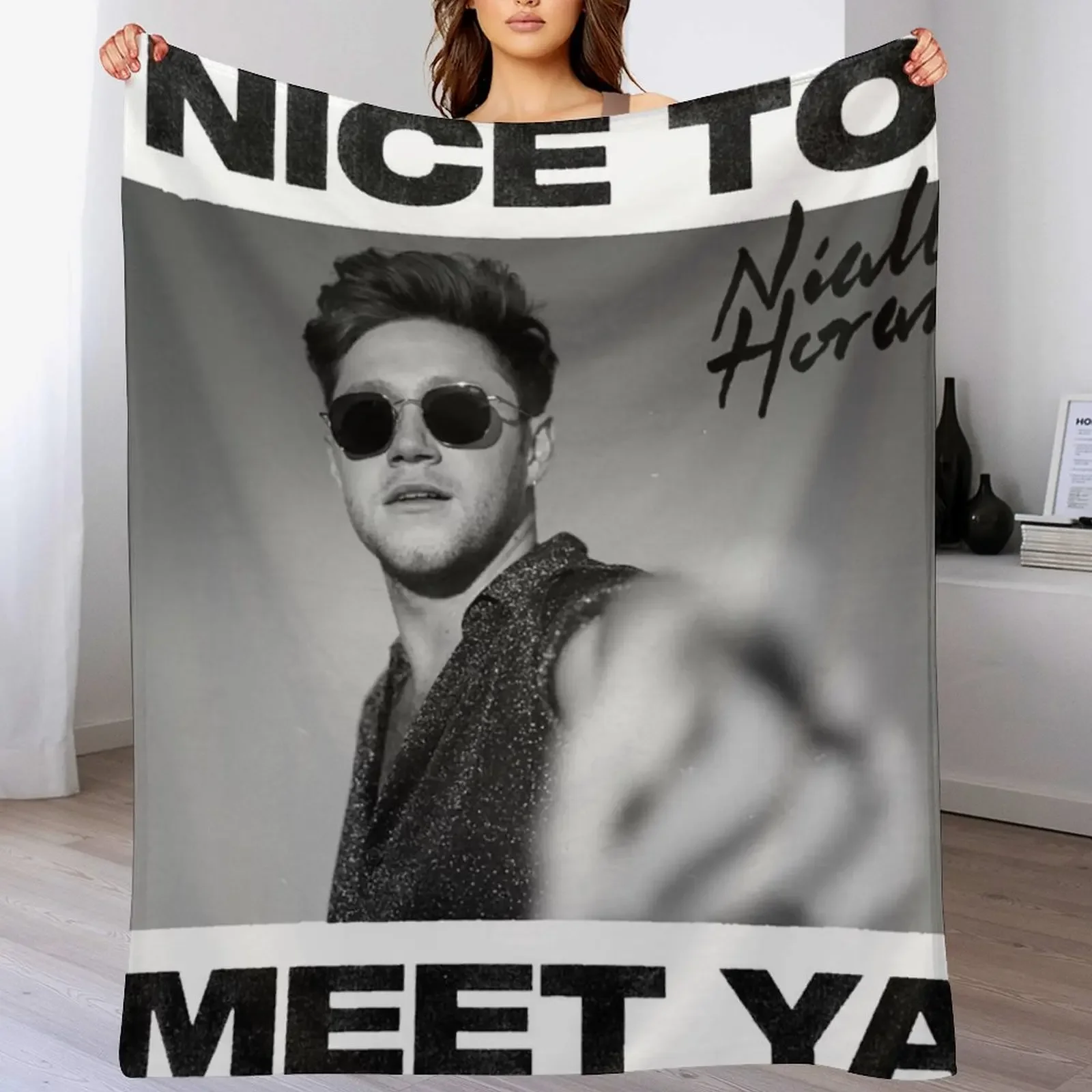 

Threenal Niall Nice To Meet Ya North American Tour 2020 Throw Blanket Travel Bed covers Cute decorative Blankets
