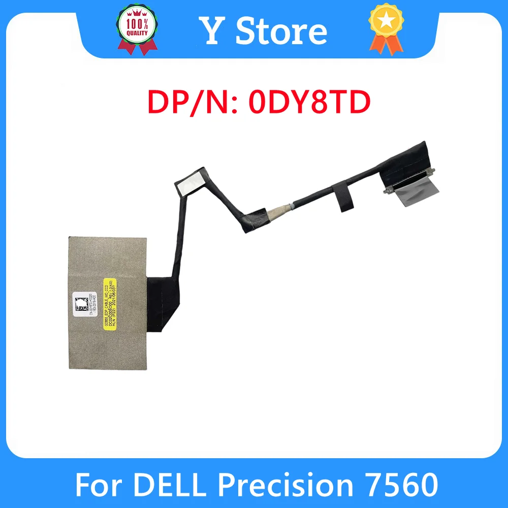 

Y Store New Original For DELL Precision 7560 Laptop EDP FHD LCD Display Flex Cable DC02C00SO00 0DY8TD DY8TD Fast Ship