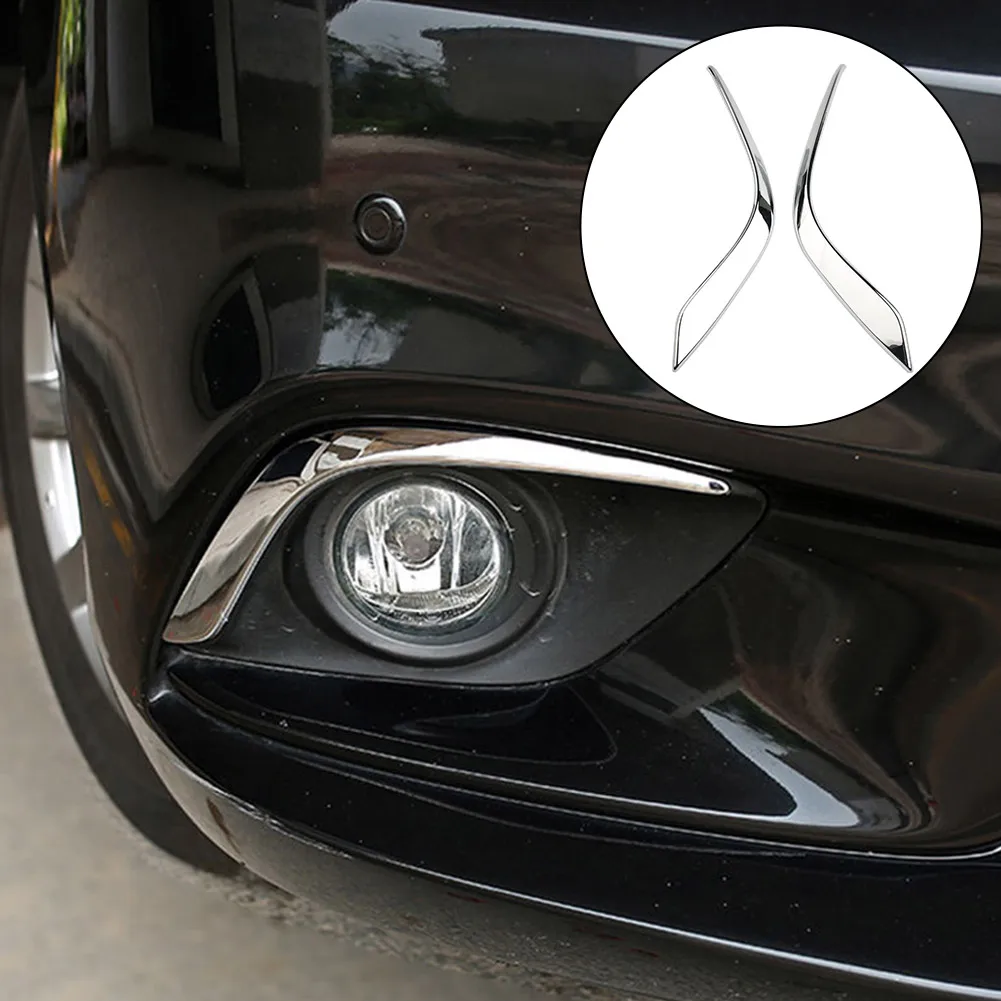 

Replacement Fog Light Cover Portable Pratical Professional Spare Useful Front Lamp Pair Plastic Replaces Silver
