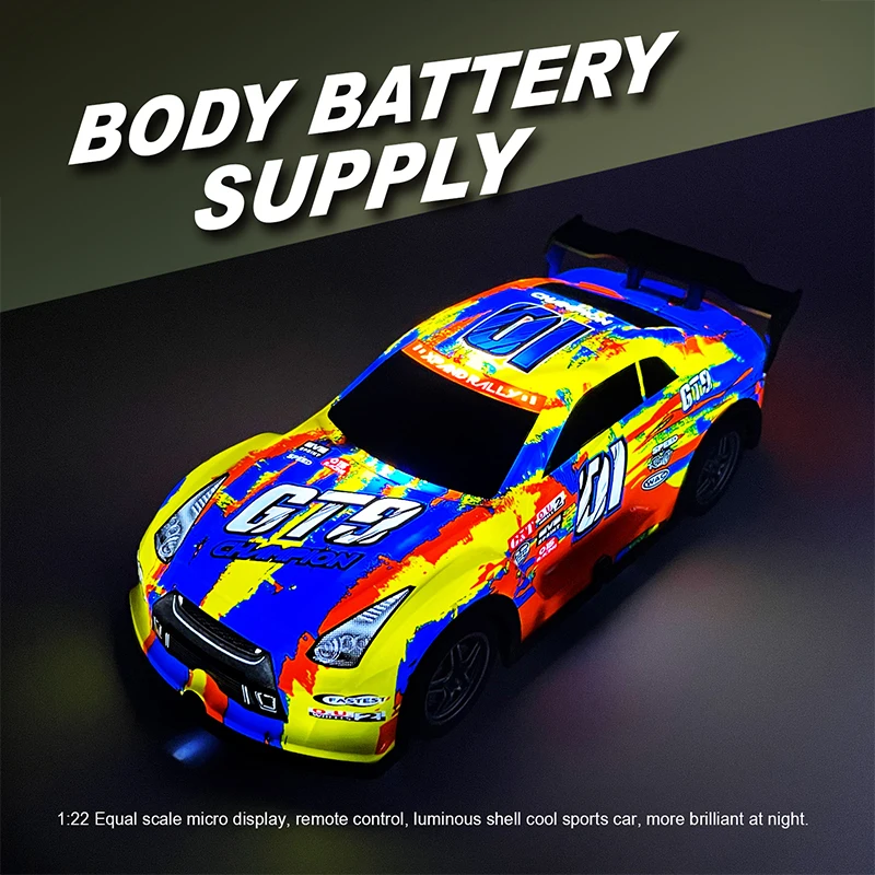 ﻿   Świecący samochodzik 1:22 Mini RC Car Crawler Symulacja Buggy Elektryczny Model Samochodu Zdalnie Sterowany RTR Samochód Wyścigowy Sterowany Radiem ﻿