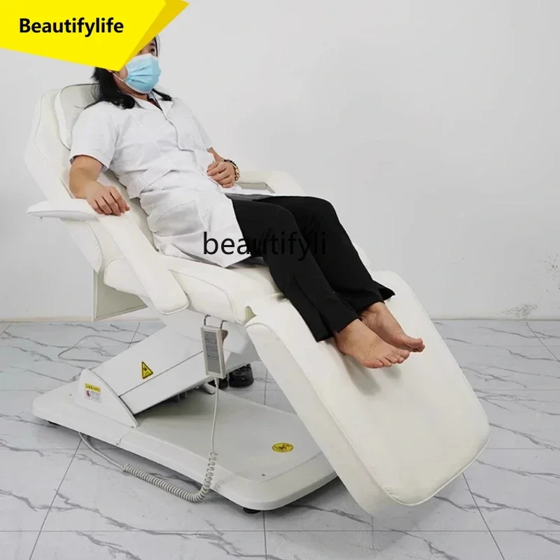 Q181  New modern simple all-electric beauty bed folding micro-whole bed multi-functional beauty operating bed