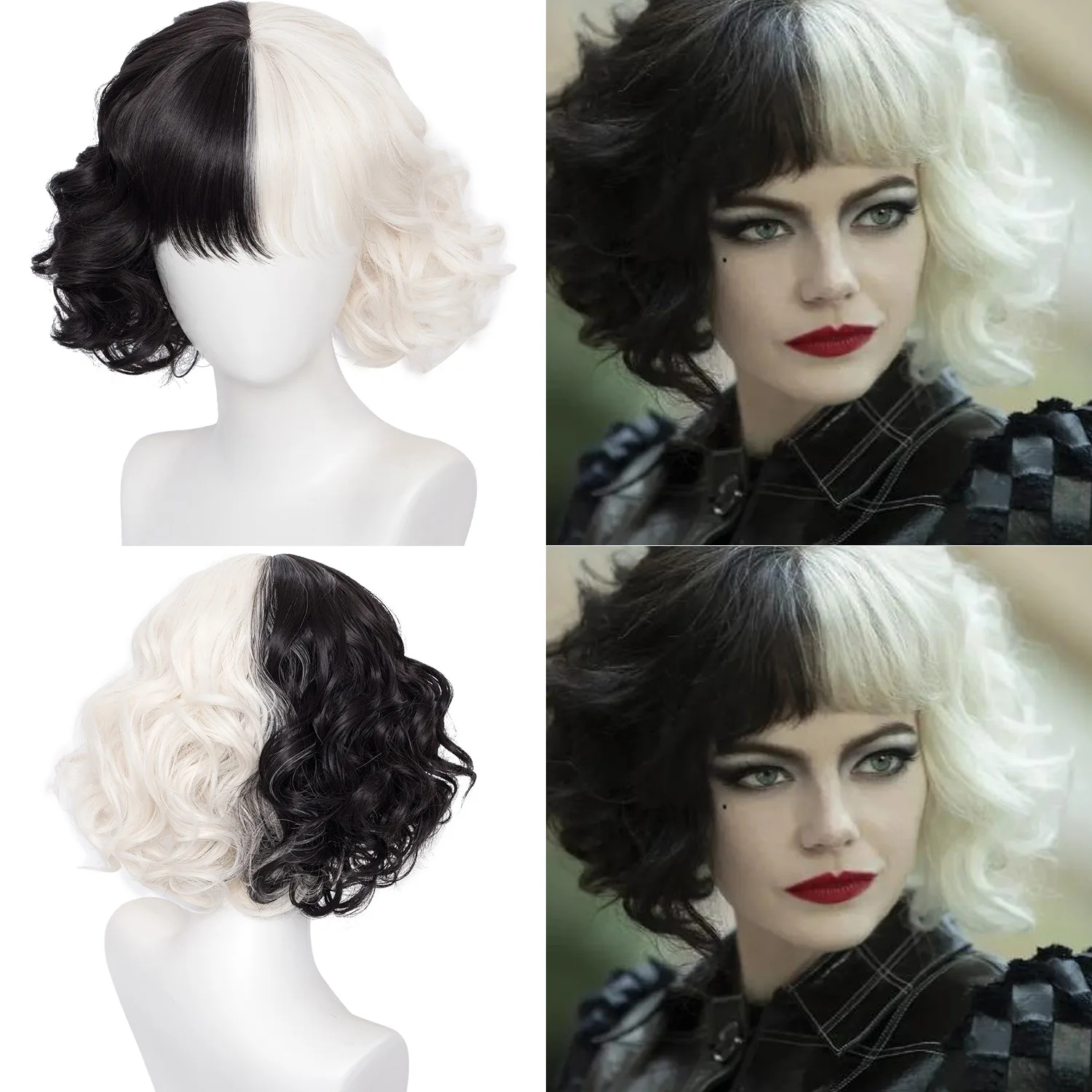 

Новый европейский и американский женский парик Kuiladeville Air Bangs с короткими вьющимися волосами