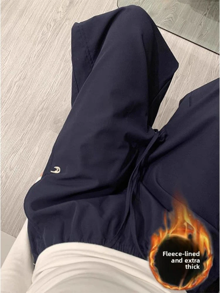 Damen Plüsch Charge Hose Herbst Winter Kollektion Koreanischer Stil Lose Lässige Sporthose für Studenten
