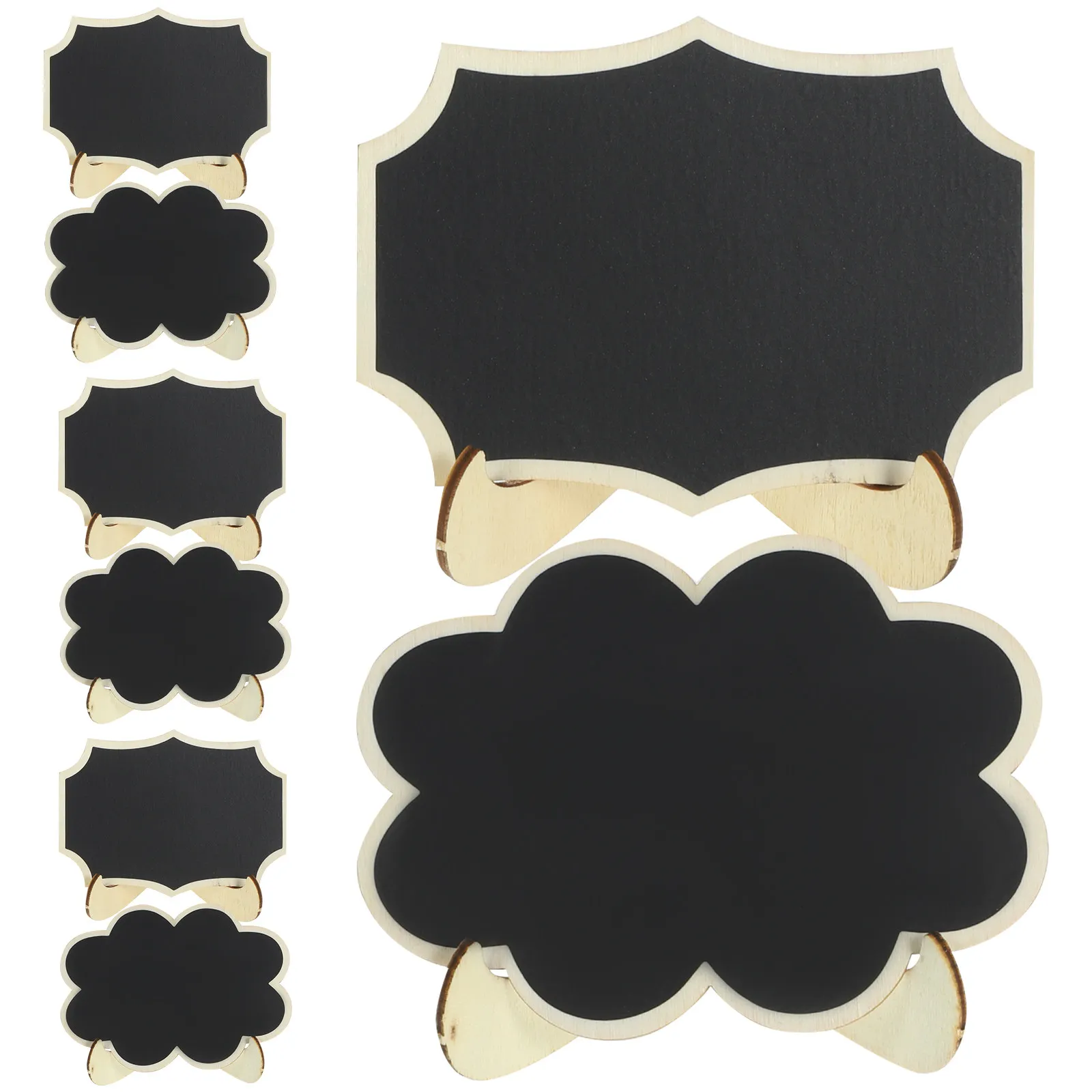 

Набор из 8 деревянных досок-табличек: многоразовые мини-доски для письма, многофункциональные настольные дисплеи для обеденного стола, свадеб, кофейни, декора