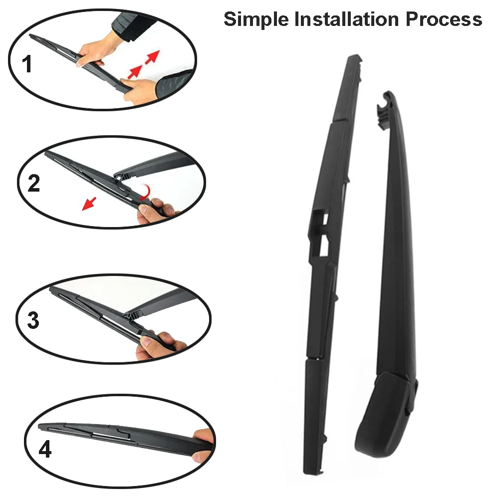 BKD467421 Rear Wiper Blade and Arm Kit Fit for Mazda 3 Axela Hatchback 2014 2015 2016 2017 2018 2019