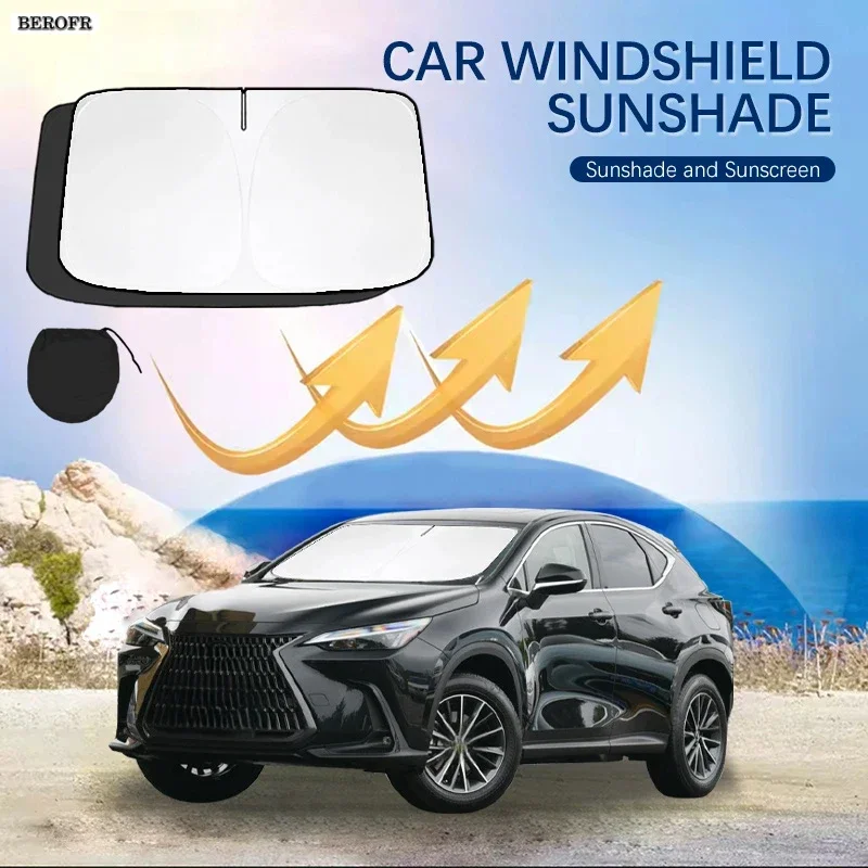 Car Windshield Sun Shade Covers Front Window Sunscreen UV Parasol For Lexus NX NX200 NX200T 300 Summer Car Accessories