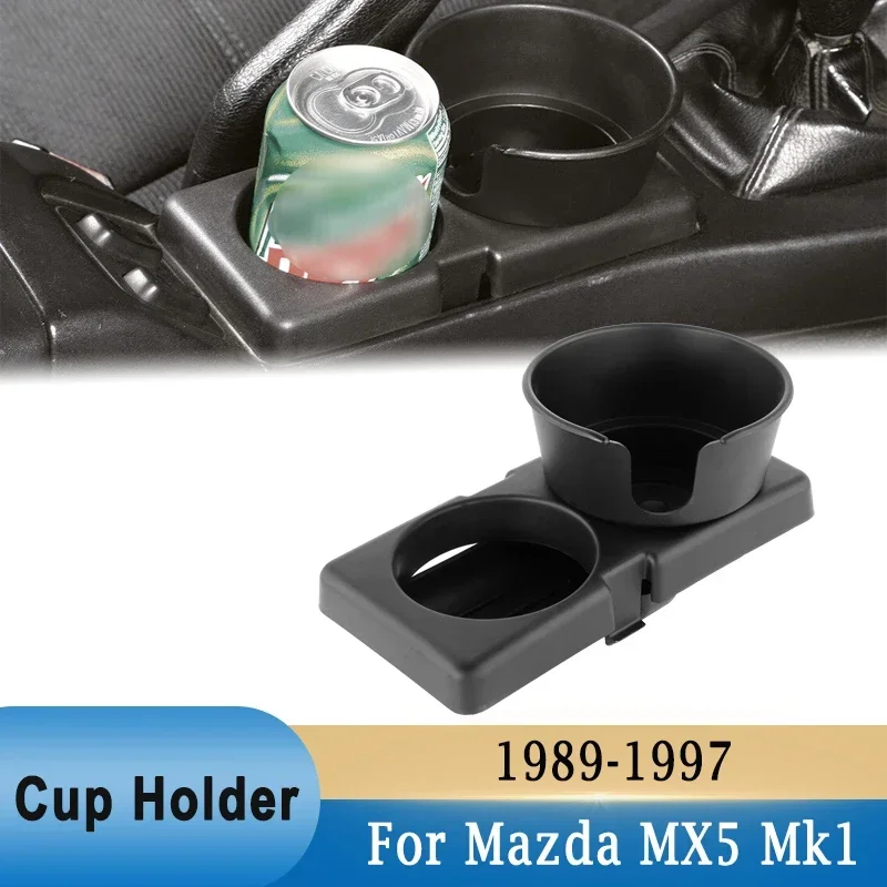 Portavasos para Mazda MX5 Mk1 1989-1997, soporte para botella de bebidas, portavasos de repuesto de estilo OEM, almacenamiento de bebidas para teléfono MXV1170Z