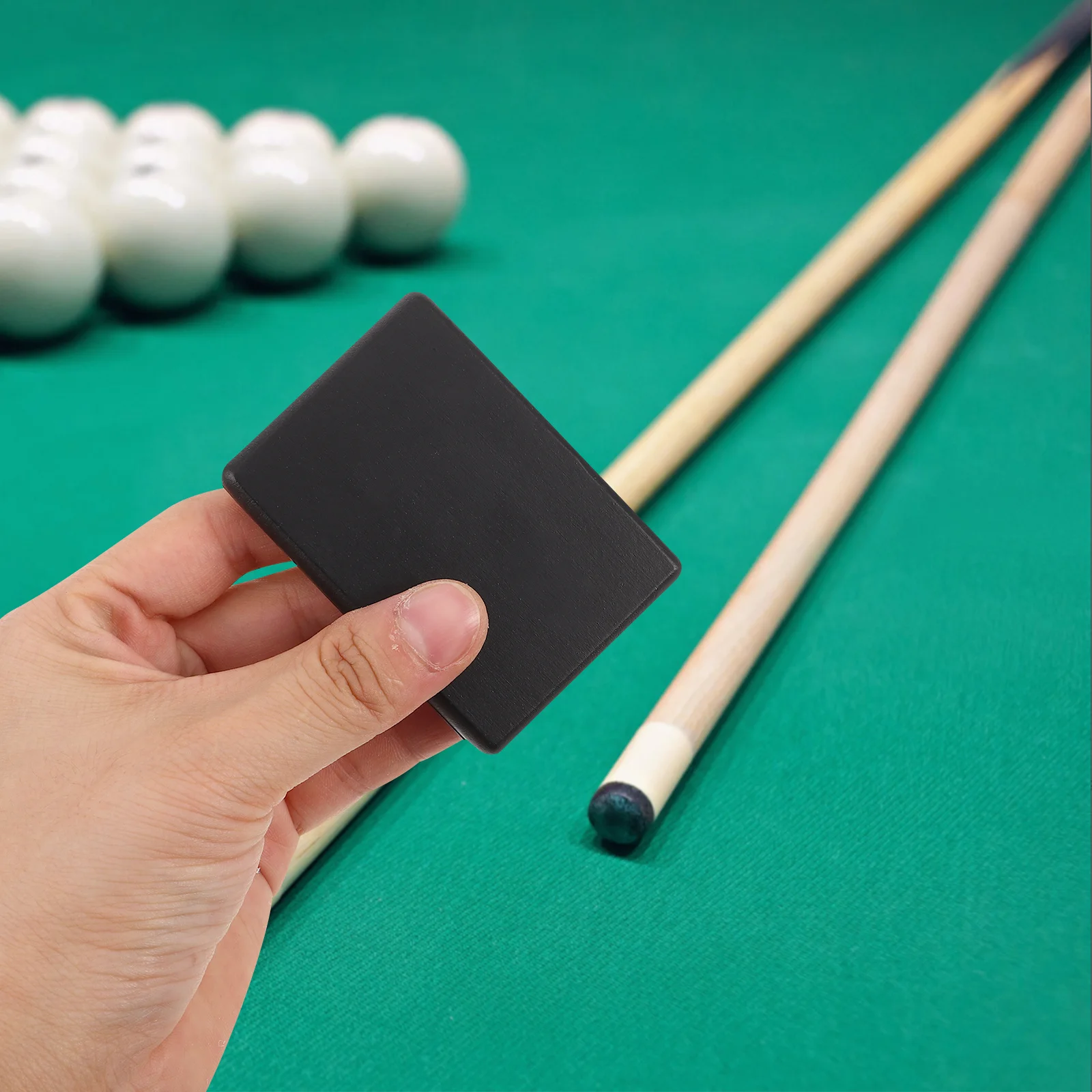 Alat Pengasah Ujung Tongkat Biliar Papan Pengamplas Kayu dengan Bantalan yang Dapat Diganti untuk Perawatan Tongkat Biliar Snooker Aksesori Alat Perawatan