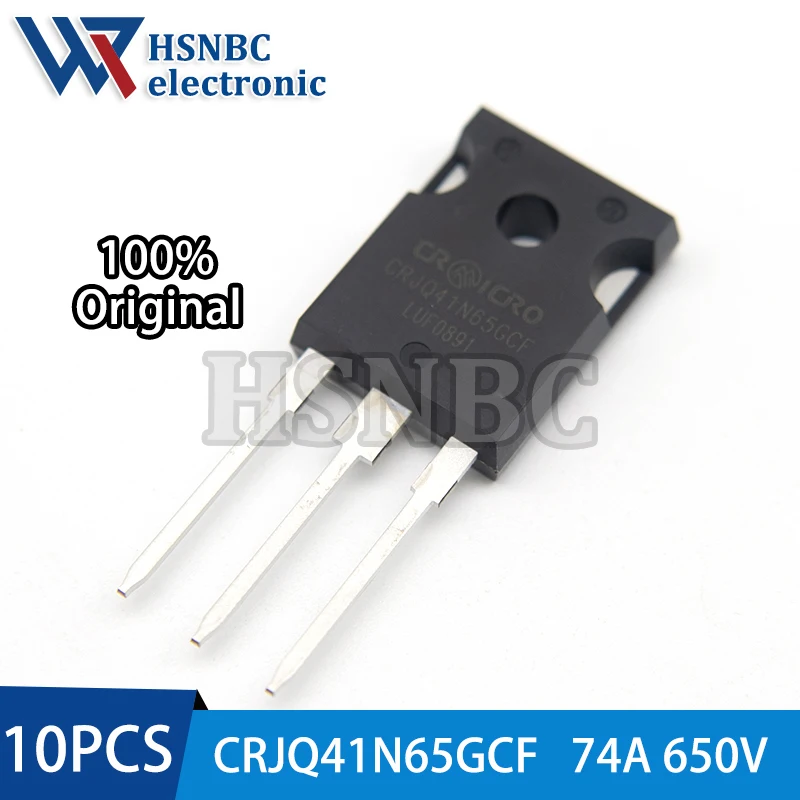 

10 шт./лот CRJQ41N65GCF 41N65 TO-247 74A 650 В N-канальный силовой МОП-транзистор 100% новый оригинальный