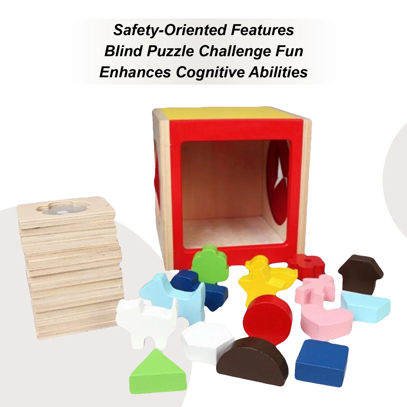 

Toddler Shape Sorter Wooden Sensory Shape Sorter Table Game Interactive Preschool Educational Learning Toy For Toddler Children